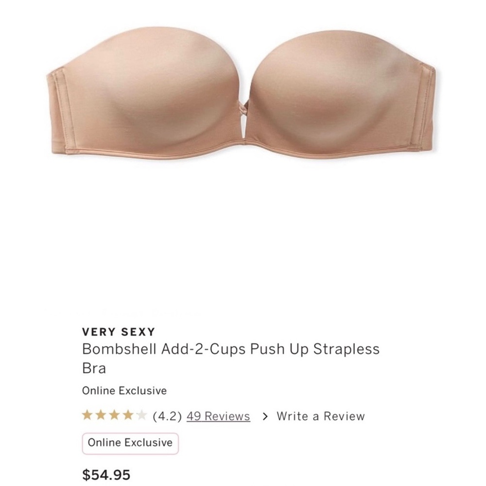 BNWT Victoria Secret Bombshell Multi-Way Bra Nude